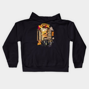 Drunk Beer Attack - Black Kids Hoodie